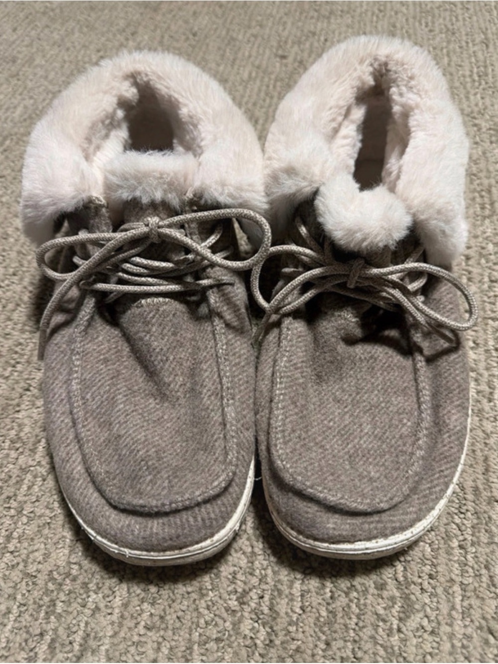 Womens Hey Dudes Cozy Faux-Fur Lined Slip-On Shoes